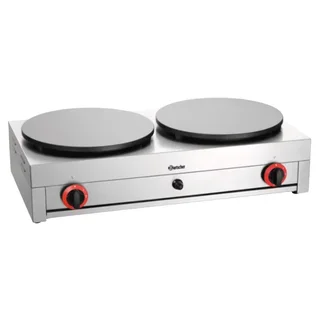 Crepeira a Gás Dupla 40 cm - 2 Placas de Cocción Profesionales