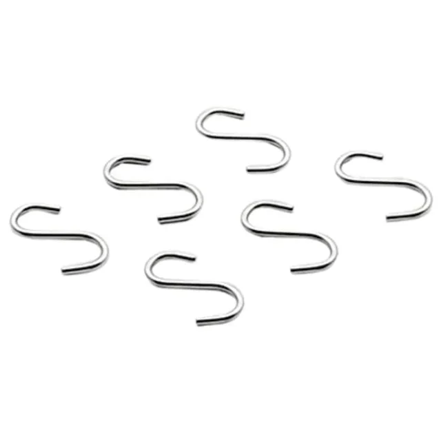 Stainless Steel Hooks for Wall-Mounted Wardrobe - Set of 6