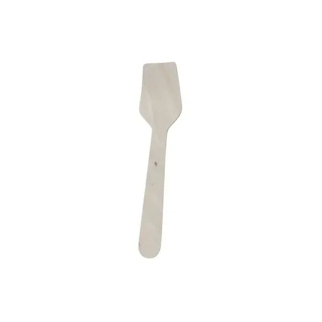 Birch Wood Ice Cream Spoon - Pack of 100 - Eco-Friendly and Biodegradable