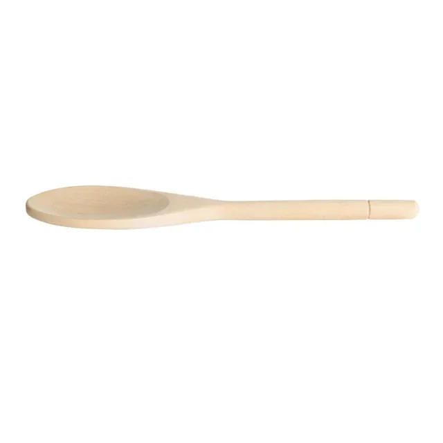 Natural Wood Serving Spoon - 205 mm Length