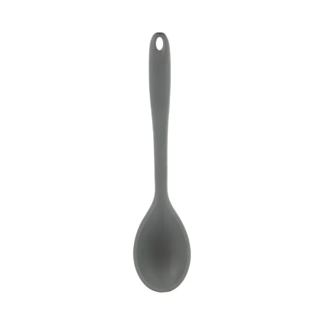 Cucchiaio da Cucina in Silicone Alta Temperatura Grigio - Lunghezza 275 mm