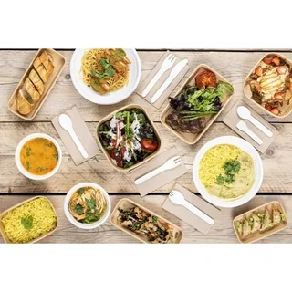 Disposable Cardboard Spoons 15 cm - Pack of 100 Units