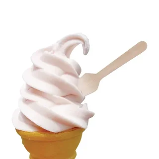 Colher de Madeira para Sorvete e Sobremesa 9,6 cm - Conjunto de 100 Peças