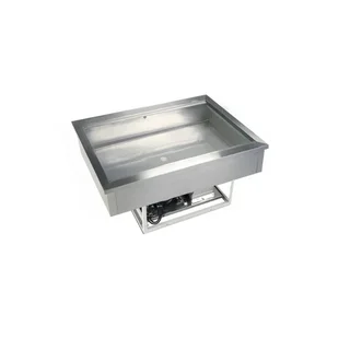 Vasca Refrigerata Statica Positiva - 2 Bacinelle GN 1/1 - Capacità 68 Litri - Acciaio Inox Professionale