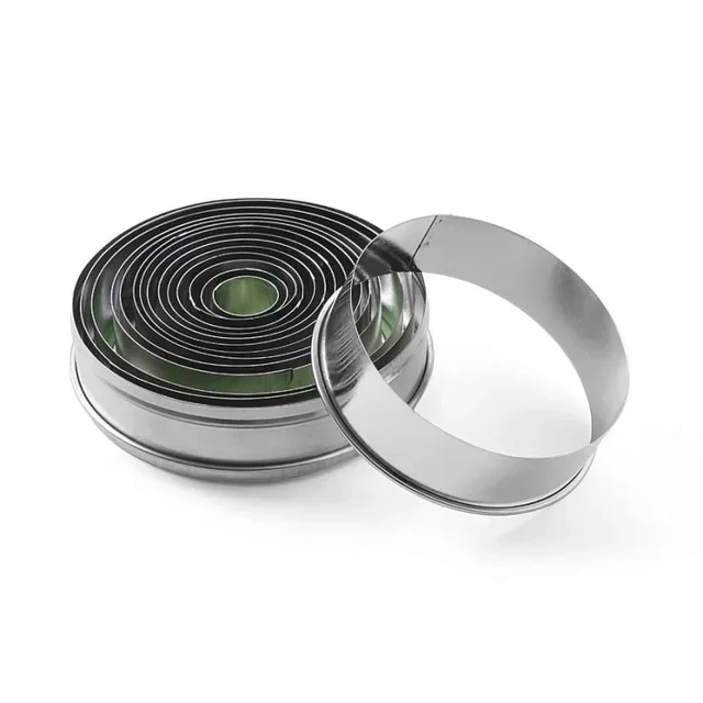 Runder Ausstecher mit glattem Rand - Set 14-teilig