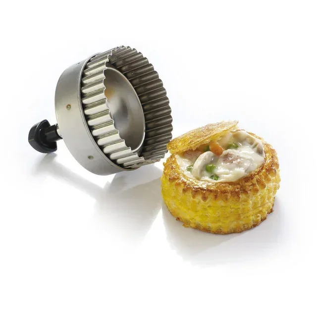 Runder gefurchter Ausstecher für Pâté Parisien - Durchmesser 90 mm