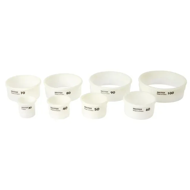 Set mit 8 Exoglass-Kreis-Ausstechern - Durchmesser 30-100mm