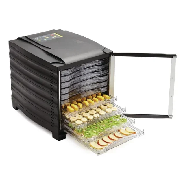 10-Tray Food Dehydrator with Timer and Transparent Door