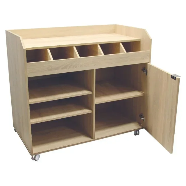 Carrinho de Serviço Baixo - Carvalho Chianti - 110 x 61 cm