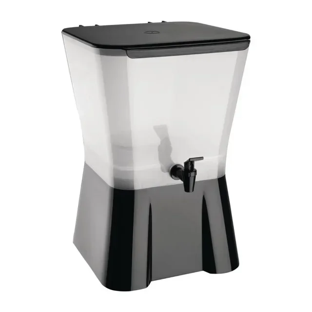 Black Beverage Dispenser 11 Litres - Water and Juice Fountain