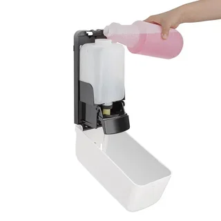 Dispenser da Parete per Sapone Liquido e Gel Disinfettante - Capacità 1 Litro
