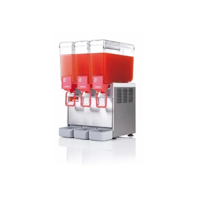 3-Tank 8L Cold Beverage Dispenser - Compact Model