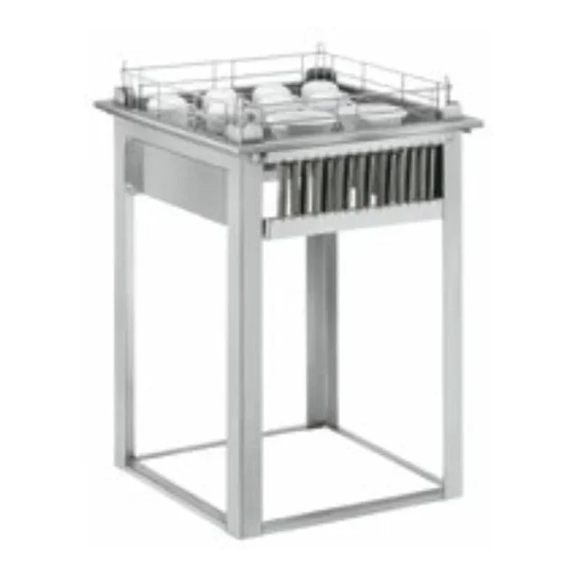 Stainless Steel Neutral Dish Basket Dispenser – Dimensions 590 x 590 mm