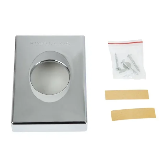 Chrome Metal Hygiene Bag Dispenser