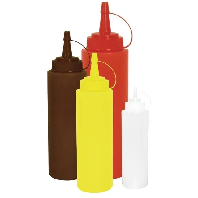 Yellow Sauce Dispenser 1 Litre - Professional Squeeze Bottle