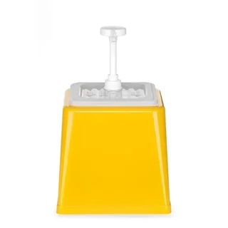 Dispensador de Molho com Bomba Integrada - Capacidade 2,5 Litros - Cor Amarela