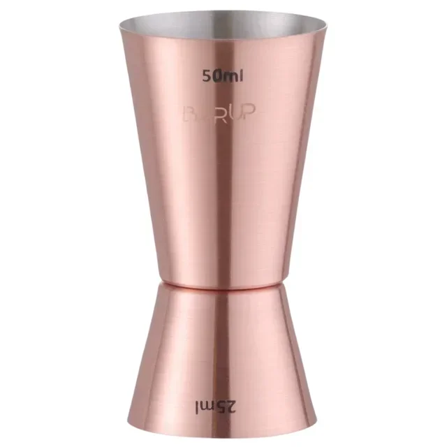 Double Copper Spirit Measure 25/50 mL - Two-Tone Copper Jigger