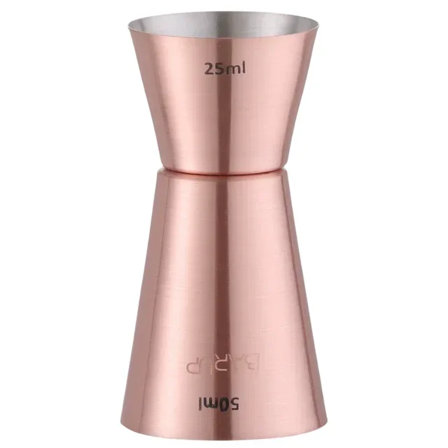 Double Copper Spirit Measure 25/50 mL - Two-Tone Copper Jigger