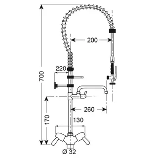Douchette de Puisage Monotrou Petit Format à Col de Cygne
