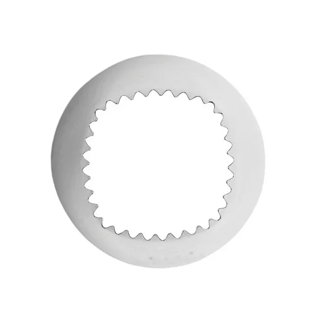 Stainless Steel Square Fluted Geometric Socket Ø 26 mm