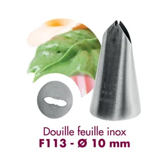 Douille Feuille Acier Inoxydable F113 - Diamètre 10 mm
