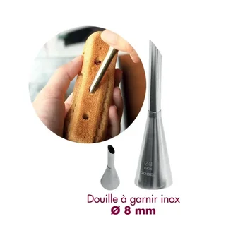 Douille de Pâtisserie Inoxydable - Diamètre 8 mm