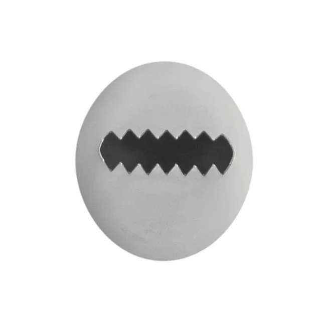 Geriffelte Edelstahl-Spritztülle 6 Zähne - 20mm x 3mm für Baumstamm-Dekoration