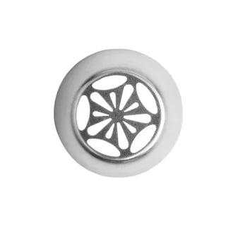 Cornetto Russo per Pasticceria Fiore Acciaio Inossidabile R752 - Diametro 25 mm