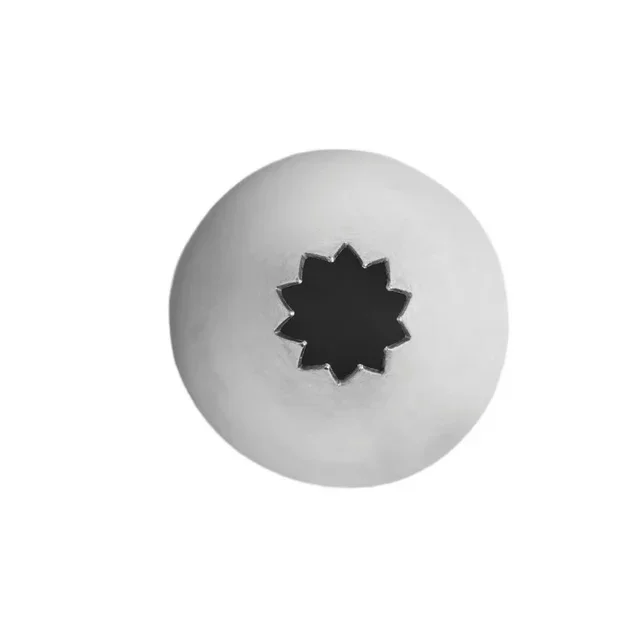 Douille Pâtissière Inox 14 Dents - Diamètre 10 mm pour Petits Fours