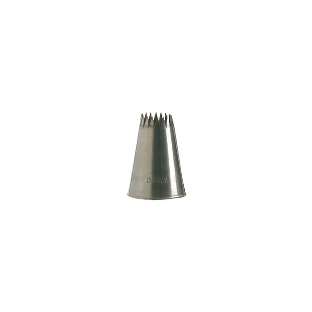 Stainless Steel Pastry Nozzle 16 Teeth - Special Petits-Fours - Set of 2