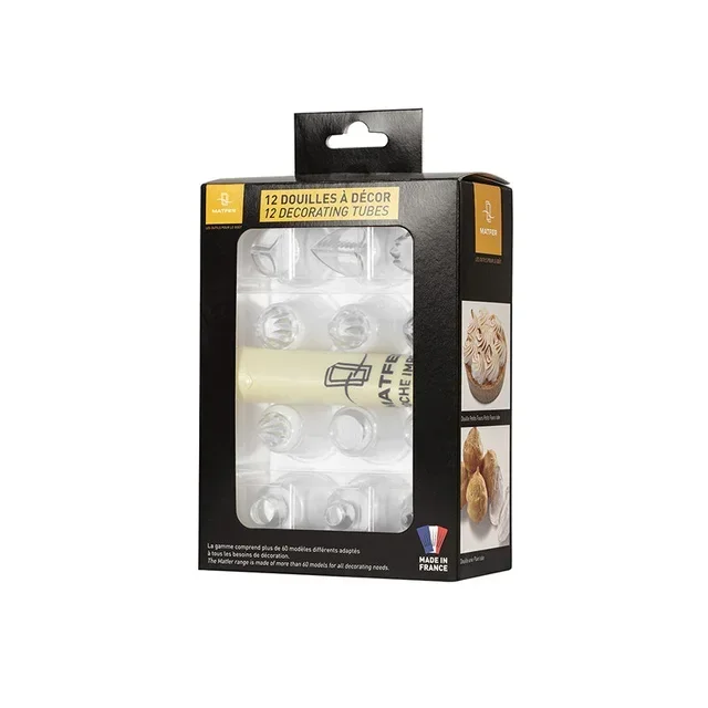 Set di 12 Bocchette per Pasticceria Scelta dello Studente