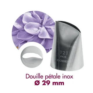 Cornetto Fiore Acciaio Inox - Diametro 21 mm