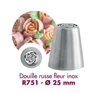 Bico Russo Flor R751 Aço Inoxidável - Diâmetro 25 mm
