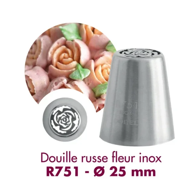 Bico Russo Flor R751 Aço Inoxidável - Diâmetro 25 mm