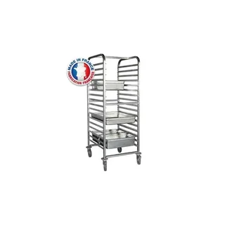 Estante Gastronorm GN 2/1 - 17 Níveis com Batente de Segurança