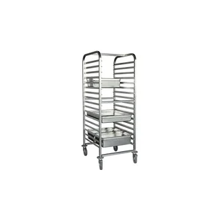 Estante Gastronorm GN 2/1 - 17 Níveis com Batente de Segurança