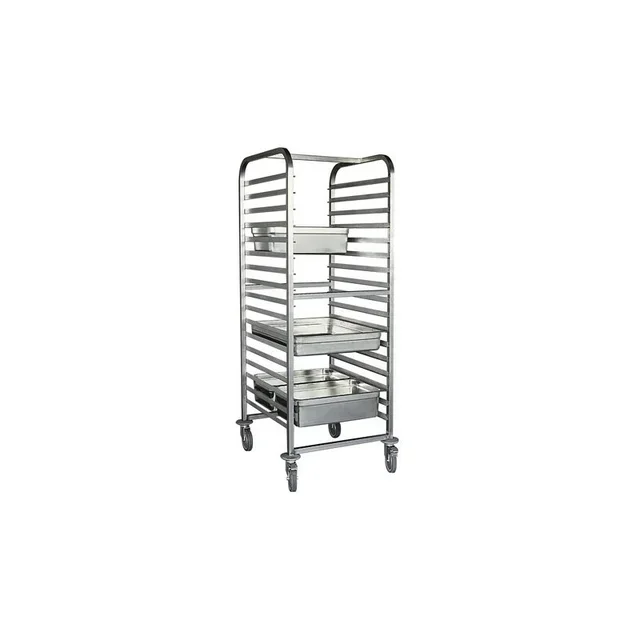 Échelle Gastronorme 17 Niveaux GN 2/1 avec Barre de Retenue