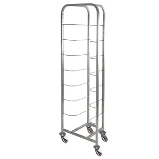 Estante de Almacenamiento en Acero Inoxidable para Divisora de Masa - 8 Niveles de Almacenamiento