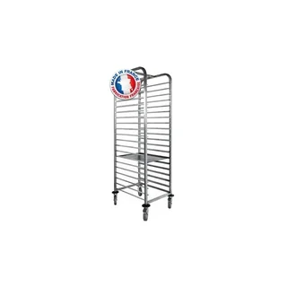 Bakery Rack 60x40 cm with Stopper and Galvanized Wheels - 20 Tiers