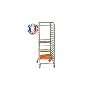 Estante Gastronorm GN 1/1 20 Níveis com Barra de Segurança