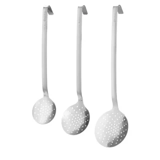 Professionelle Edelstahl-Schaumlöffel - Durchmesser 80 mm