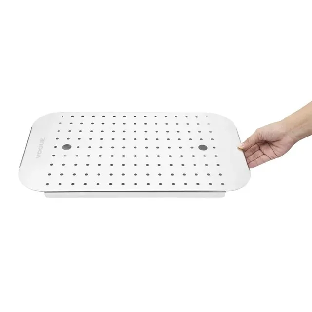 Abtropfgestell aus Edelstahl - GN 1/1 Format