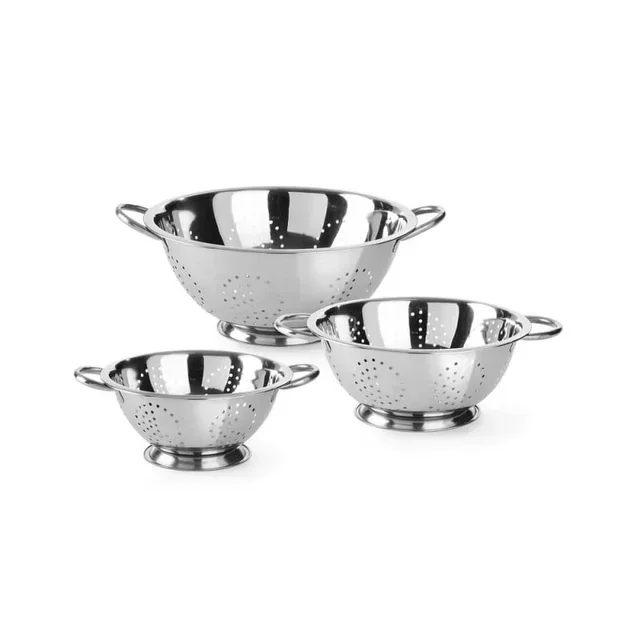 Escorredor de Louça Kitchen Line Aço Inoxidável - Diâmetro 34 cm