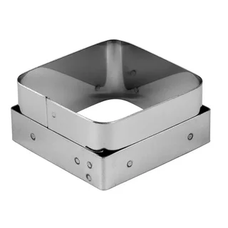 Cortador de Pastelería Cuadrado Forma Savarin - Acero Inoxidable 70x70 mm