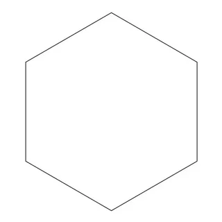 Hexagonal Polymer Cookie Cutter - 63 x 63 mm