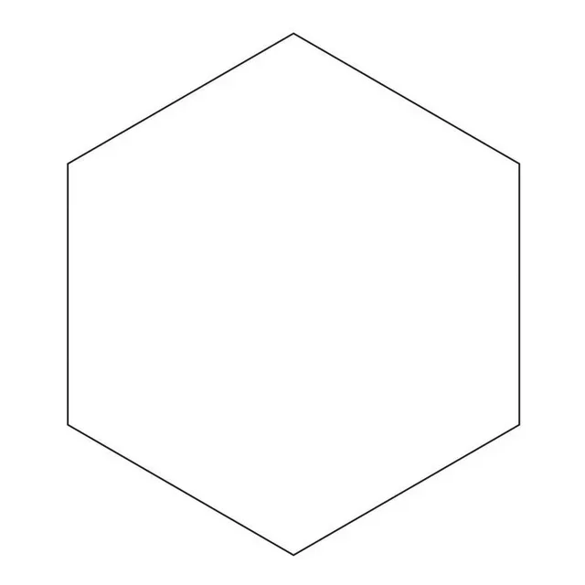 Cortador Hexagonal de Polímero - 63 x 63 mm