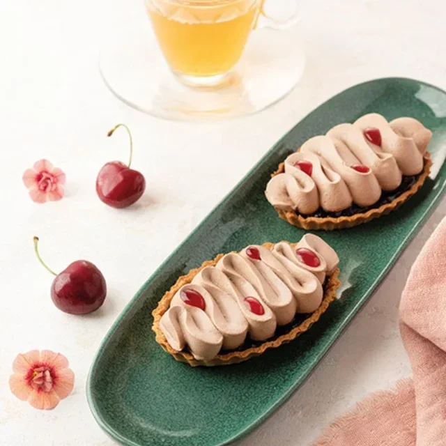 Cortador Oblongo Canelado para Tartelettes - 130 x 90 mm