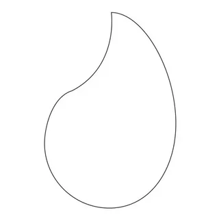 Cortador de Pasta de Açúcar Forma Vírgula - Polímero 90x58 mm