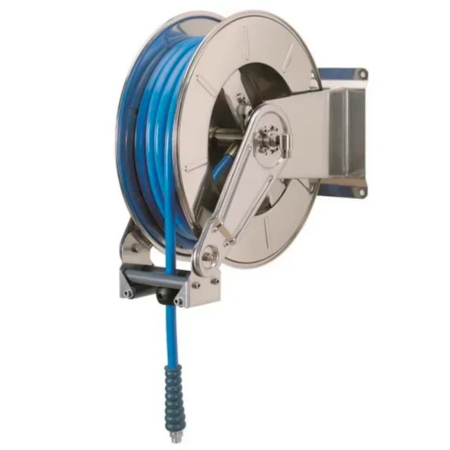 Automatic Stainless Steel Hose Reel 20 m - Wall Mounted Garden Hose