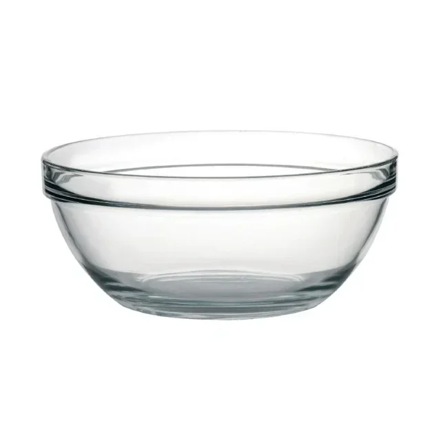 Ensemble de 6 Bols de Préparation Culinaire en Verre Transparent - Diamètre 26 cm - Résistants et Empilables